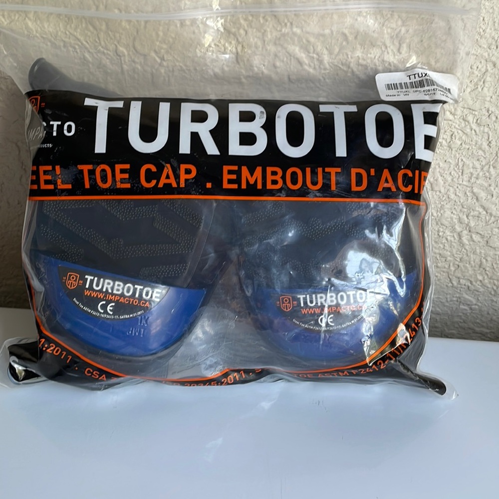 Impacto Ttuxl Turbotoe Steel Toe Cap, Blue Toe